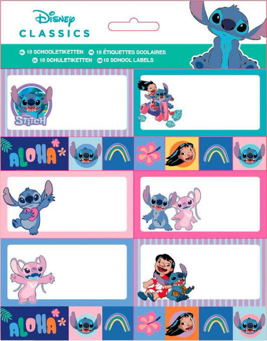 Etiquette scolaire STITCH