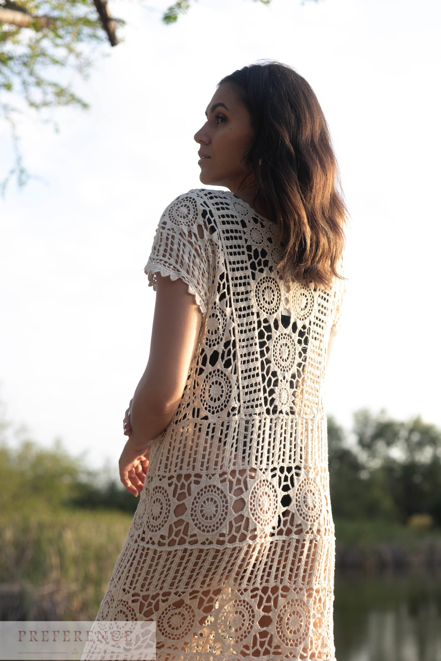 robe de plage en crochet L127