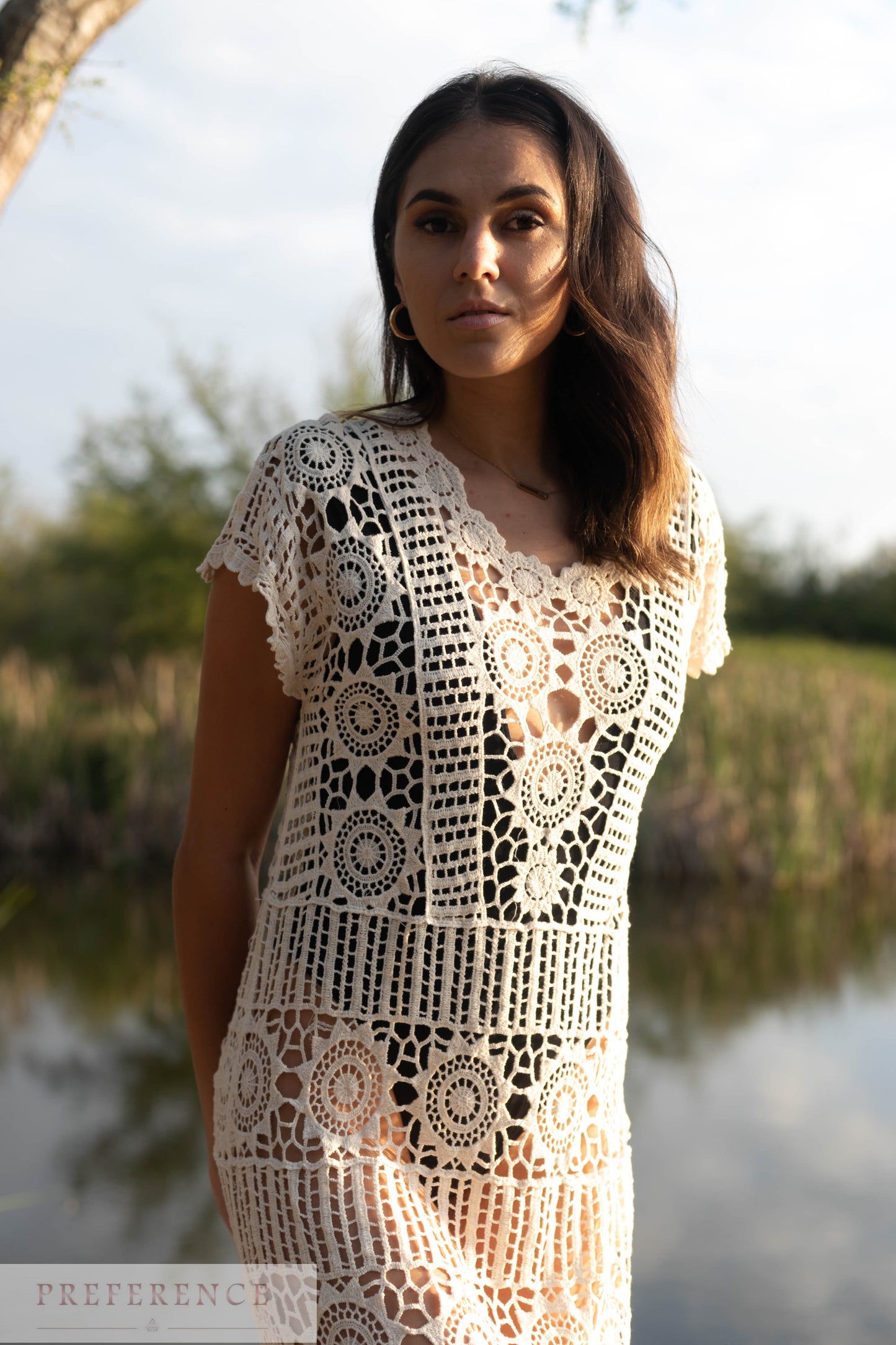 robe de plage en crochet L127