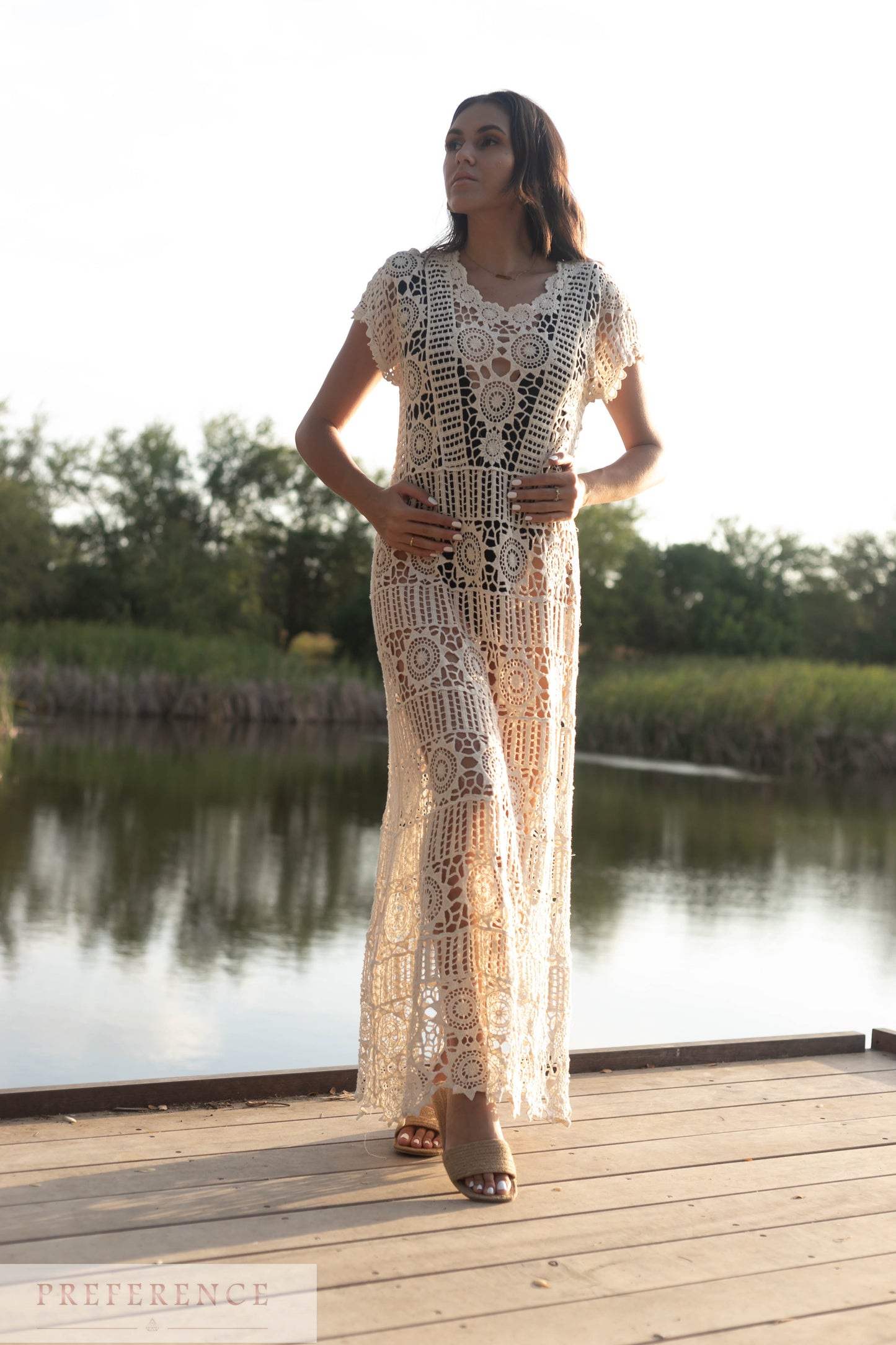 robe de plage en crochet L127