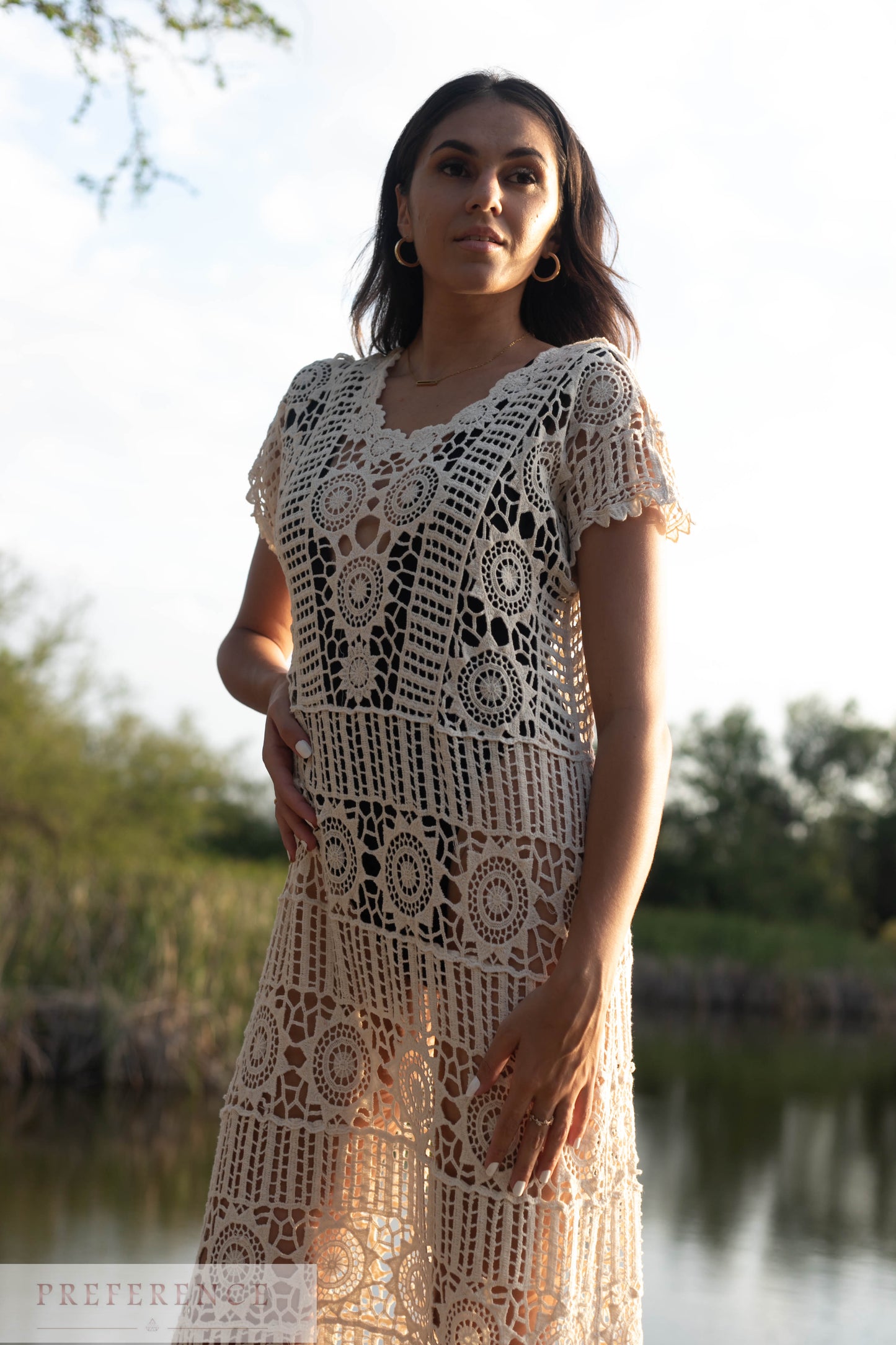 robe de plage en crochet L127