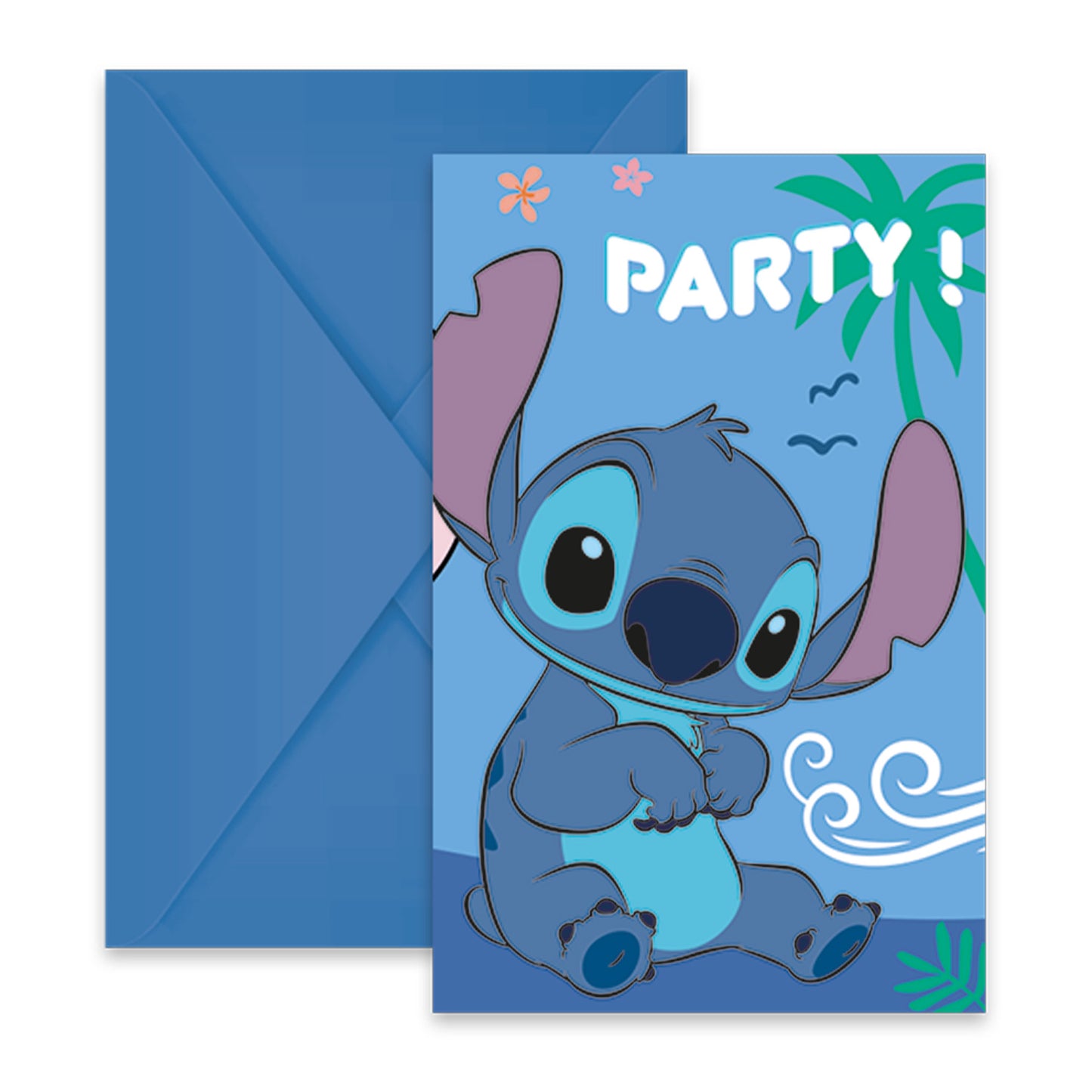 Set de 6 cartes d’invitation + enveloppes STITCH