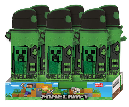 Gourde Alu Automatique 600ml MINECRAFT