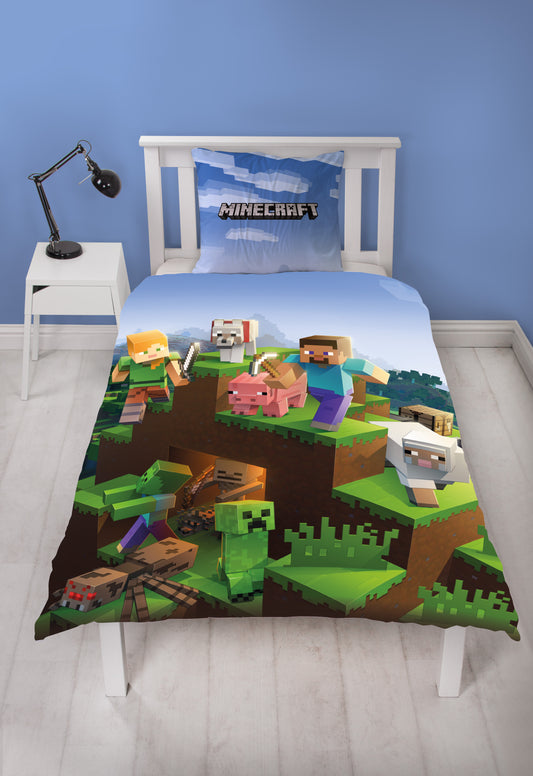 Parure housse de couette Minecraft